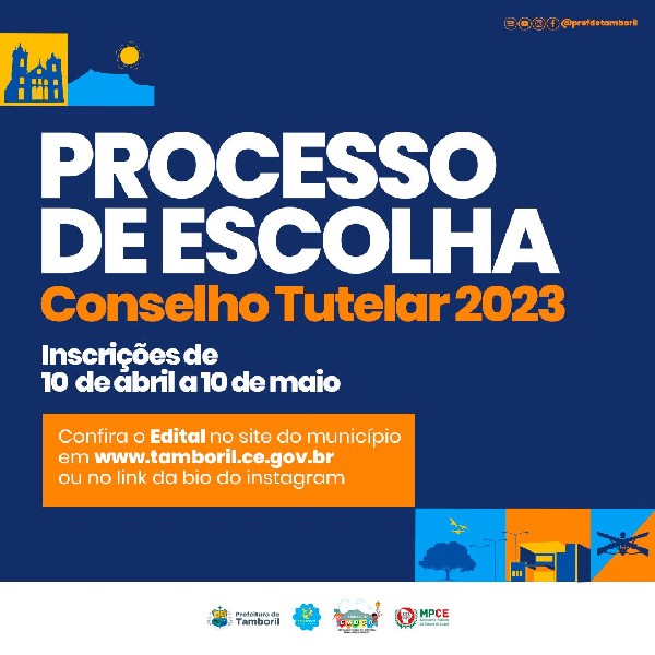 Abertas as inscrições para processo de escolha do Conselho Tutelar de Tamboril