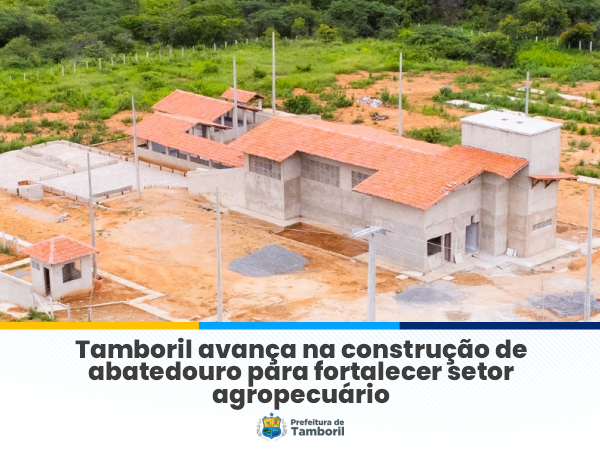 Tamboril avança na construção de abatedouro para fortalecer setor agropecuário