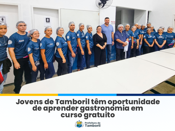 Jovens de Tamboril têm oportunidade de aprender gastronomia em curso gratuito